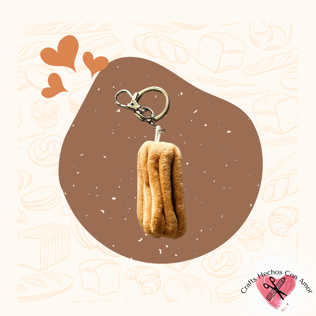Churro Plush Keychain