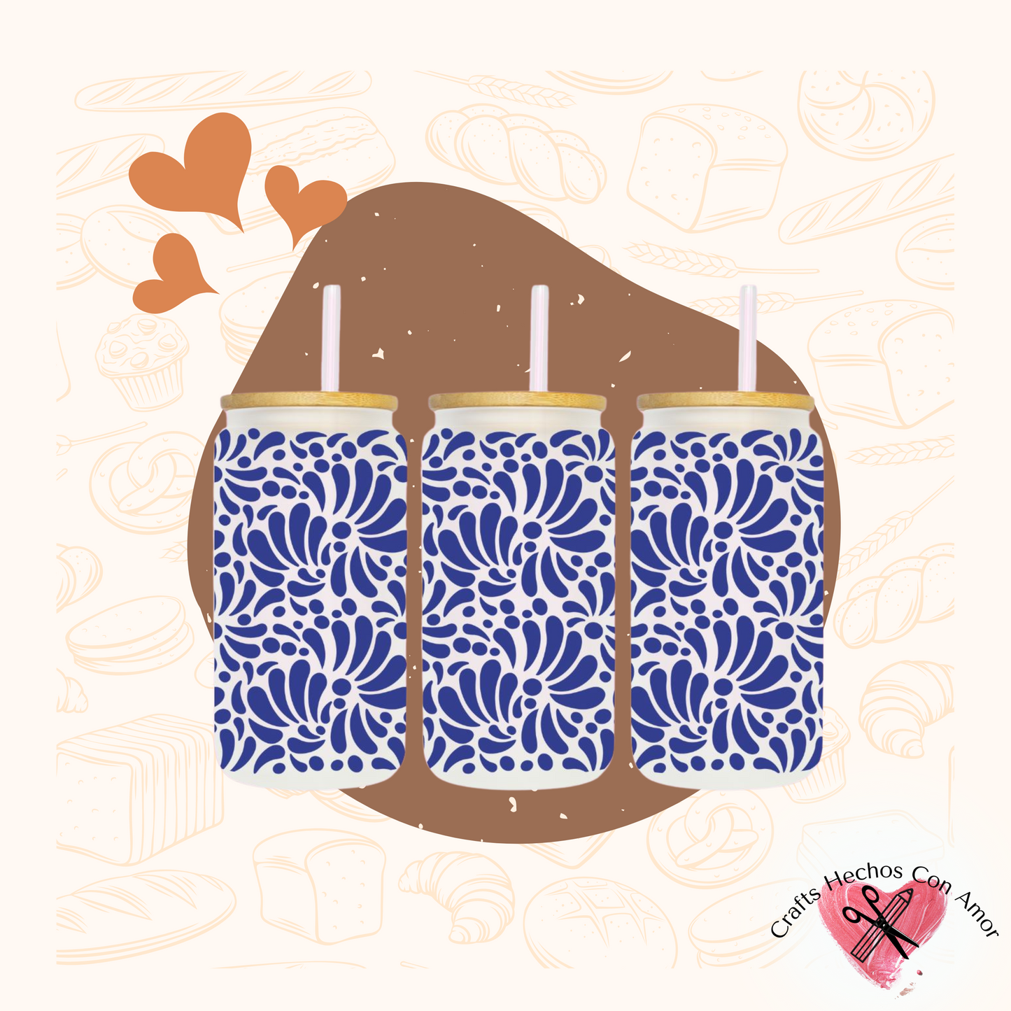 Talavera Glass Tumblers