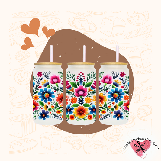 De Todas Las Flores Glass Tumbler