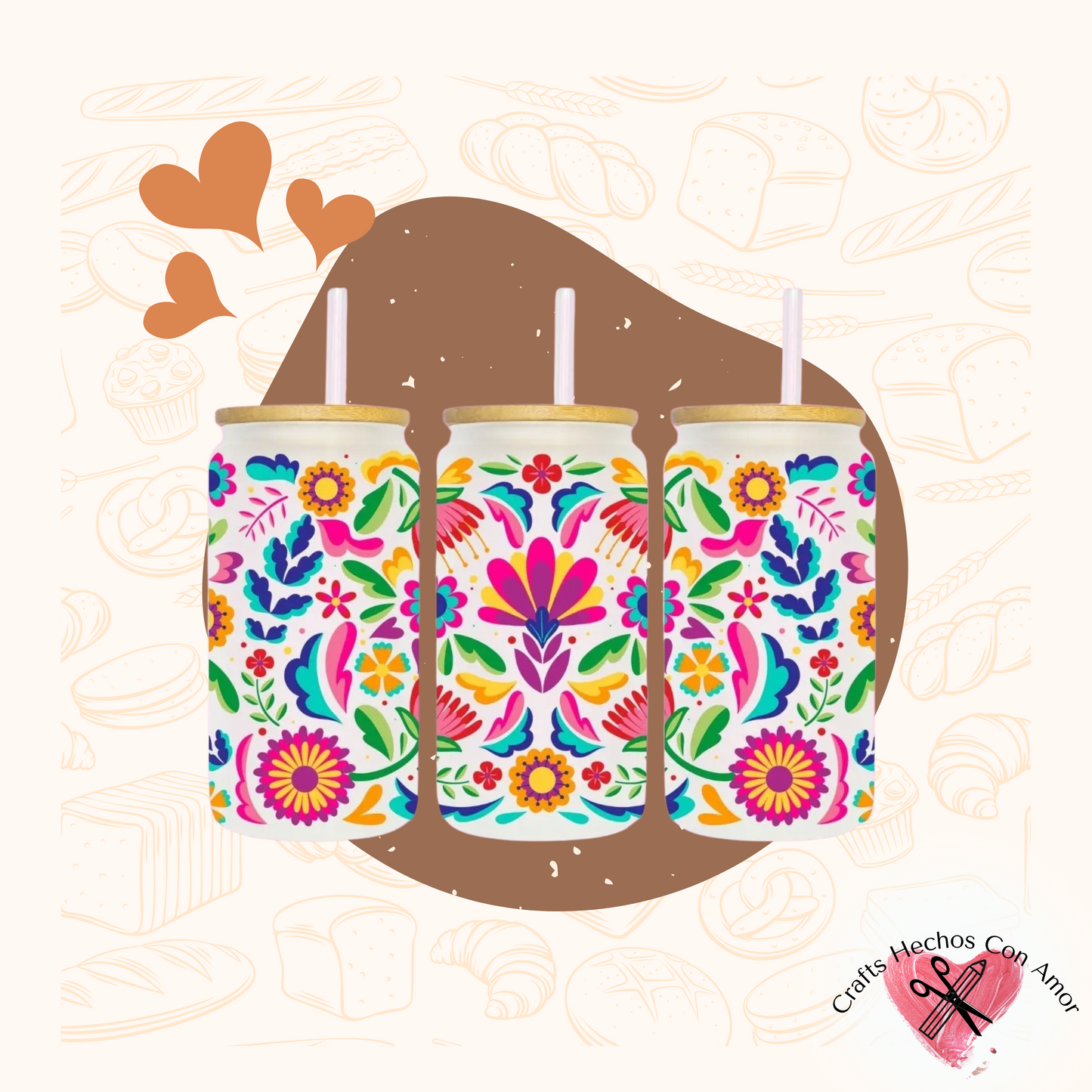 Flores Glass Tumbler