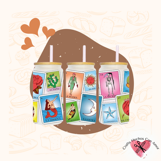 Classic Loteria Glass Tumbler