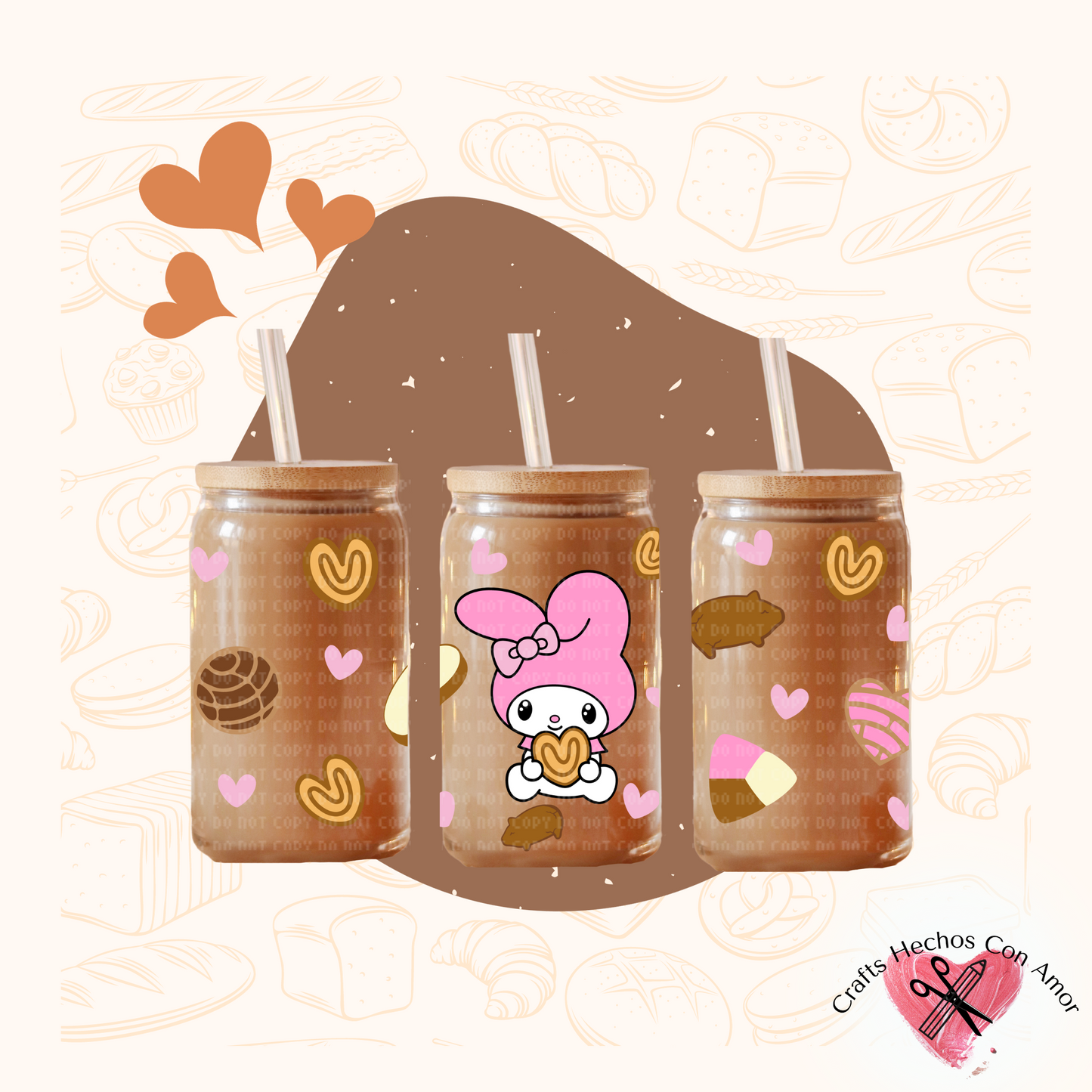 My Melody Pan Glass Tumbler