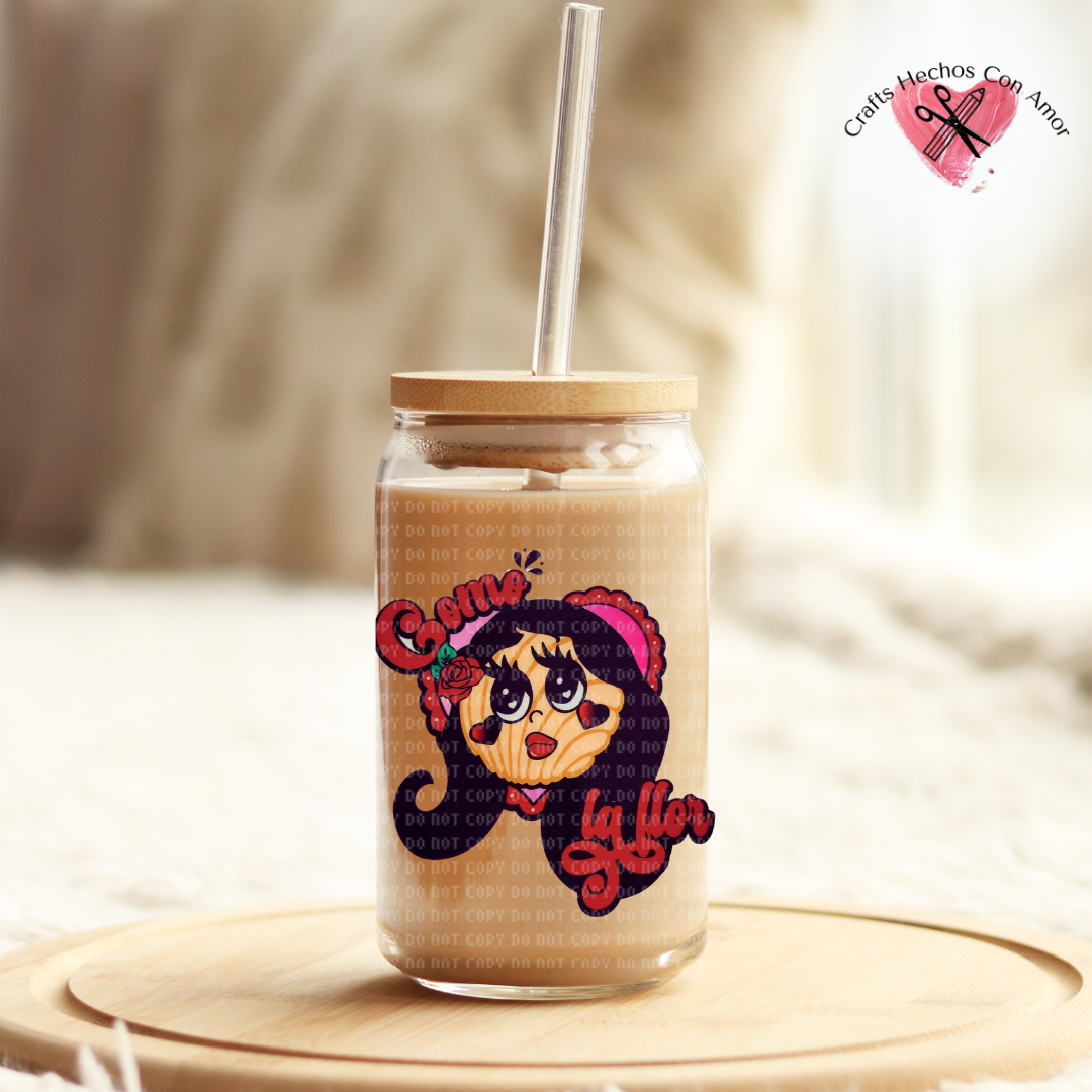 Como la Conchita Glass Tumbler