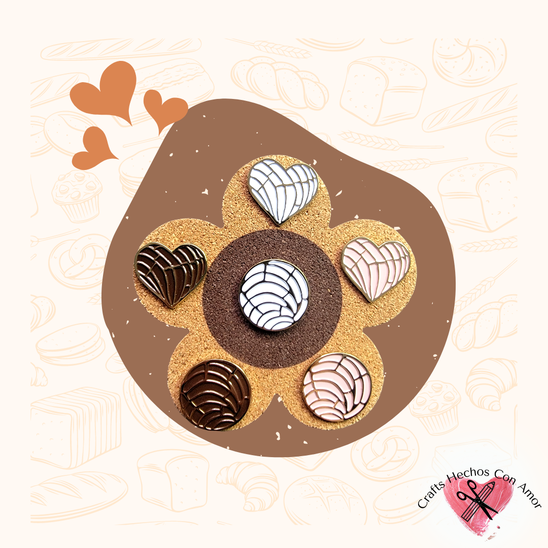 Concha Enamel Pin