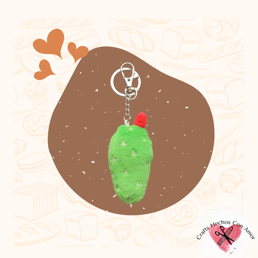 Nopal Plush Keychain