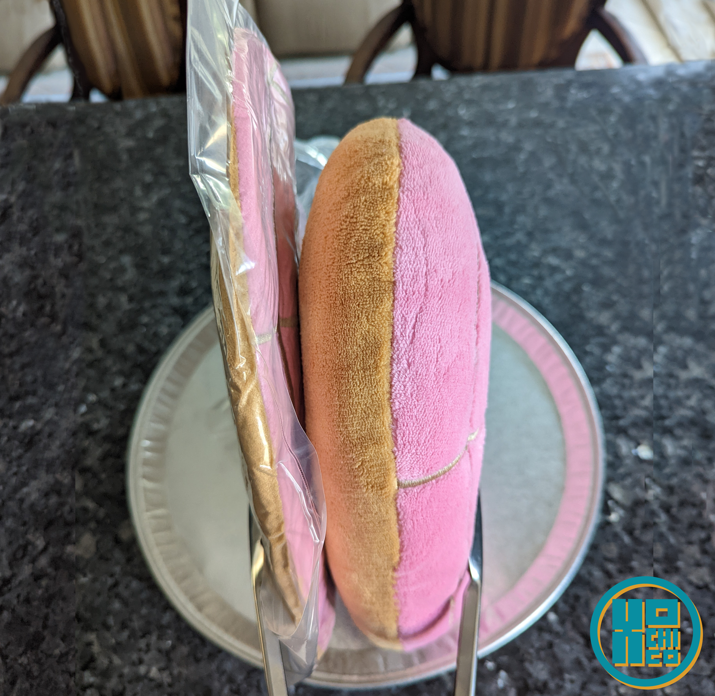 "Corazon" Heart Shaped Plush Concha Pan Dulce Cushion: Red Corazon Heart Cushion