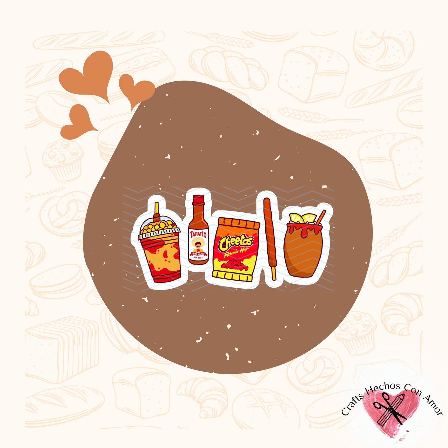 Spicy Snacks Sticker