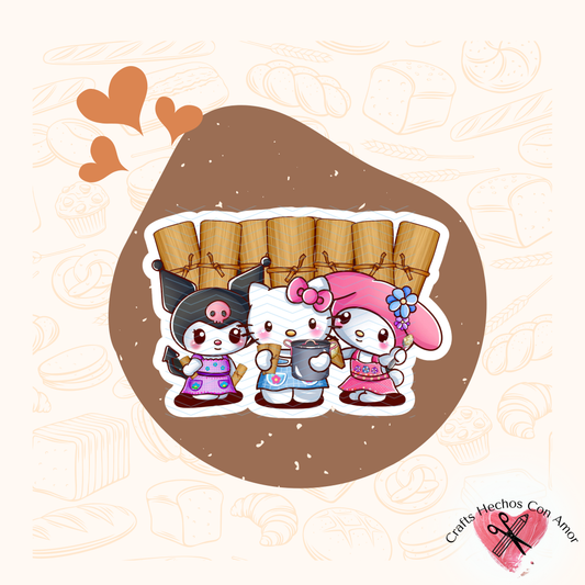 Kawaii Tamaleras Sticker