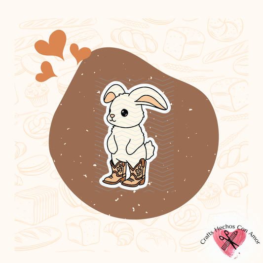 Vaquero Bunny Sticker