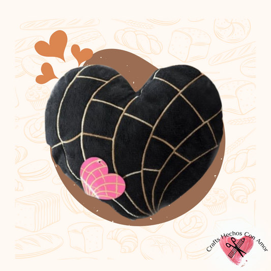 "Corazon" Heart Shaped Plush Concha Cushion