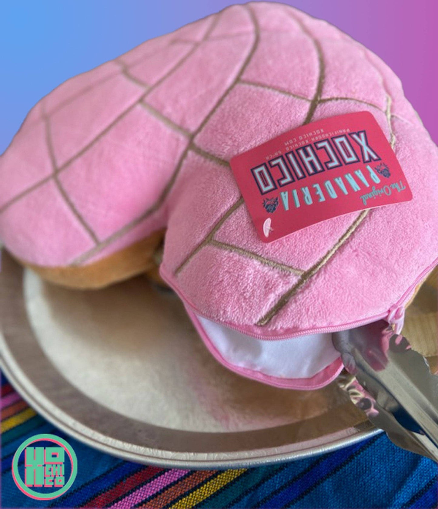 Pan Dulce "Corazon" Concha Crossbody / Backpack Combo Bag: Concha Corazon Pink Backpack / Cross Body Bag